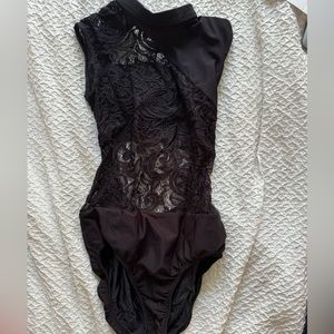 La designs black leotard